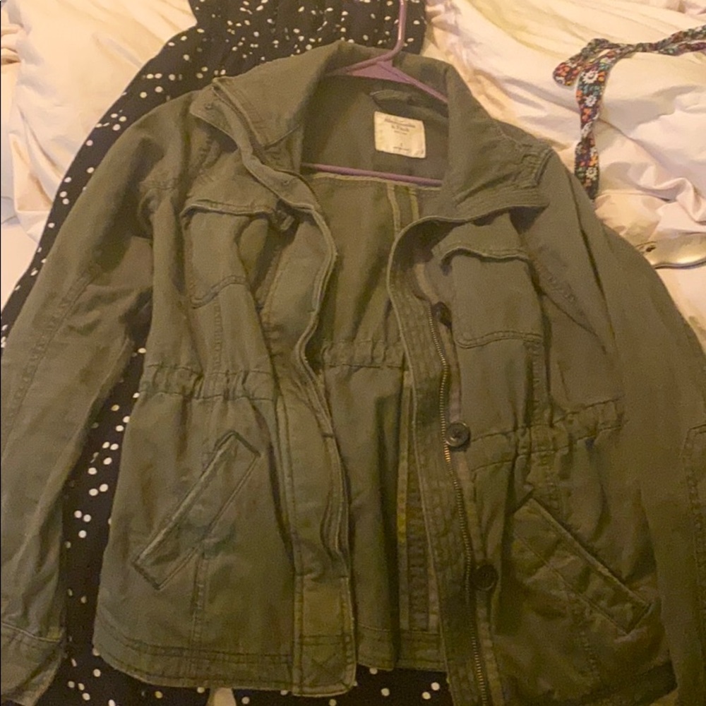 Abercrombie and Fitch cargo military jacket
